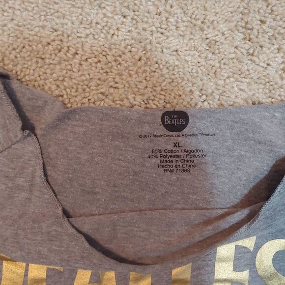 Juniors XL‎ xlarge The Beatles tshirt gray - Picture 4 of 6